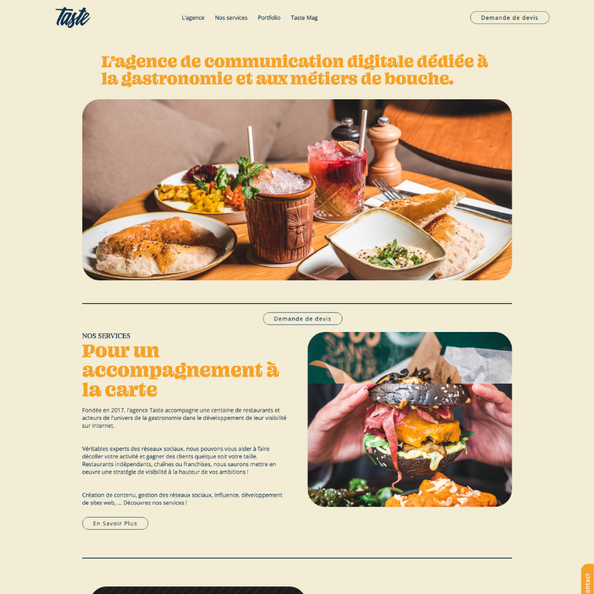 Agence Taste — agence digitale gastronomie